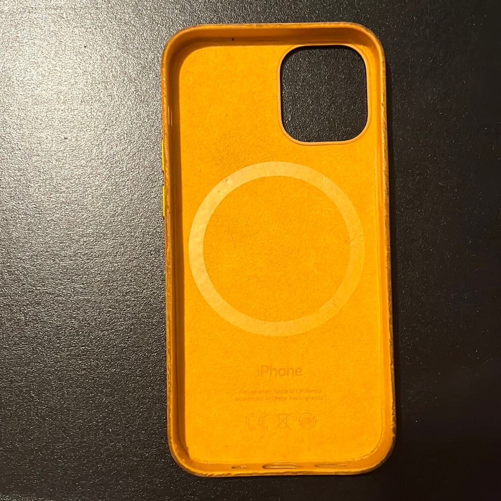 iPhone 12 mini leather case